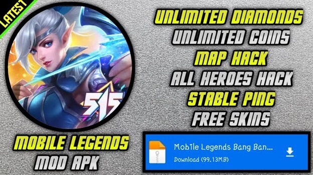 Download Apk Hack Mobile Legends Diamond, Maps, Skin 2022
